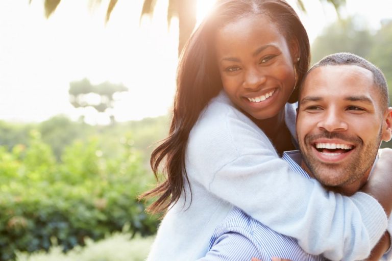 A happy and healthy couple.